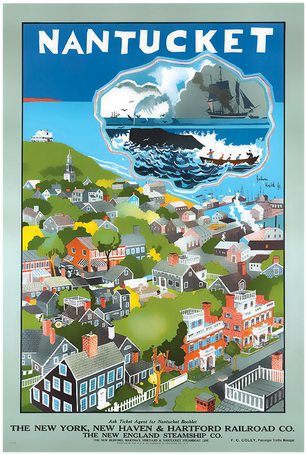 NYRR Railroad - Nantucket - Vintage Travel Poster