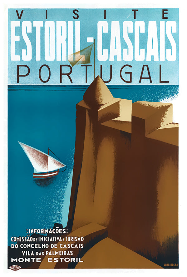 Portugal - Visit - Vintage Travel Poster