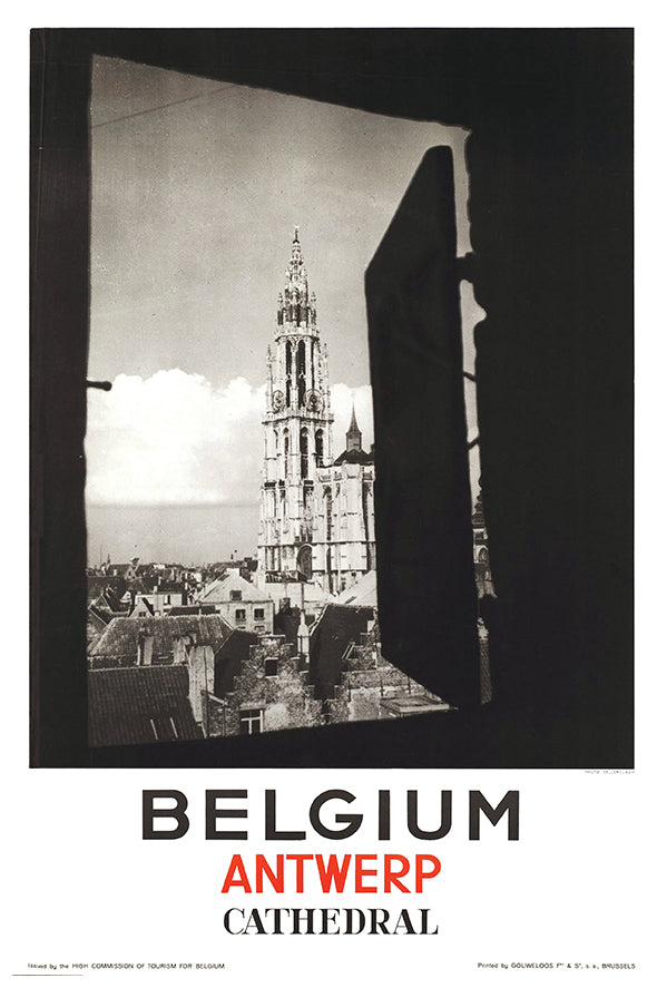 Belguim - Antwerp - Vintage Travel Poster