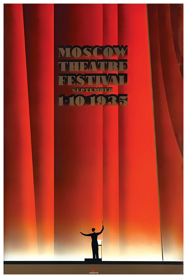 Russia - Moscow - Festival 1935 - Vintage Travel Poster