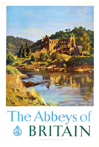 UK - Abbys of Britain - Vintage Travel Poster