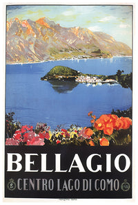 Italy - Bellagio - Vintage Travel Poster