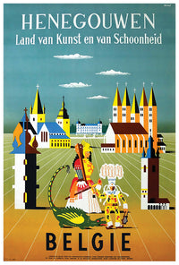 Belgium - Vintage Travel Poster