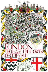 UK - England - London - Vintage Travel Poster