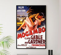 Mogambo 1953 - French – Vintage Classic Movie Poster