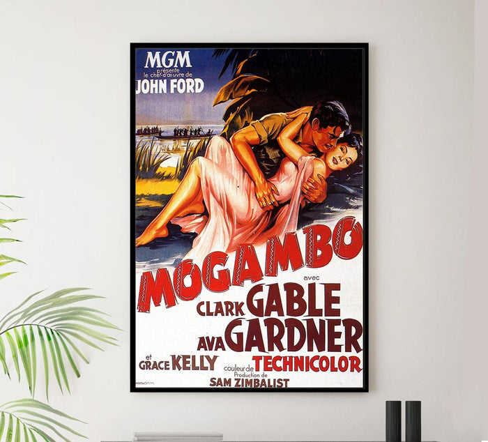 Mogambo 1953 - French – Vintage Classic Movie Poster