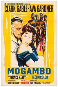 Mogambo 1953 - Italian – Vintage Classic Movie Poster
