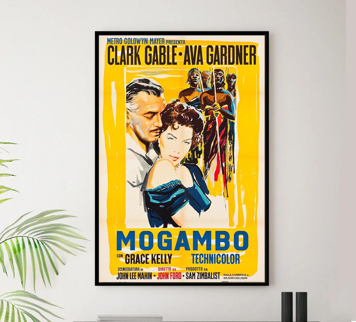 Mogambo 1953 - Italian – Vintage Classic Movie Poster