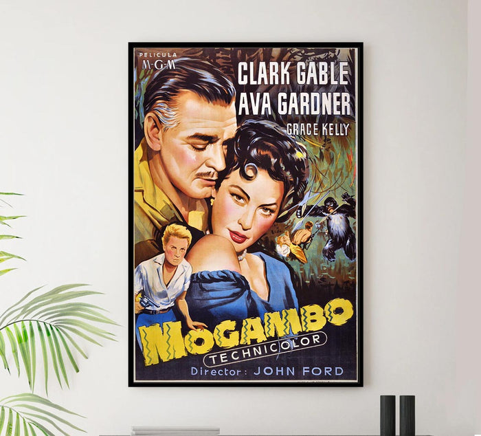 Mogambo 1953 - Spanish v2 – Vintage Classic Movie Poster