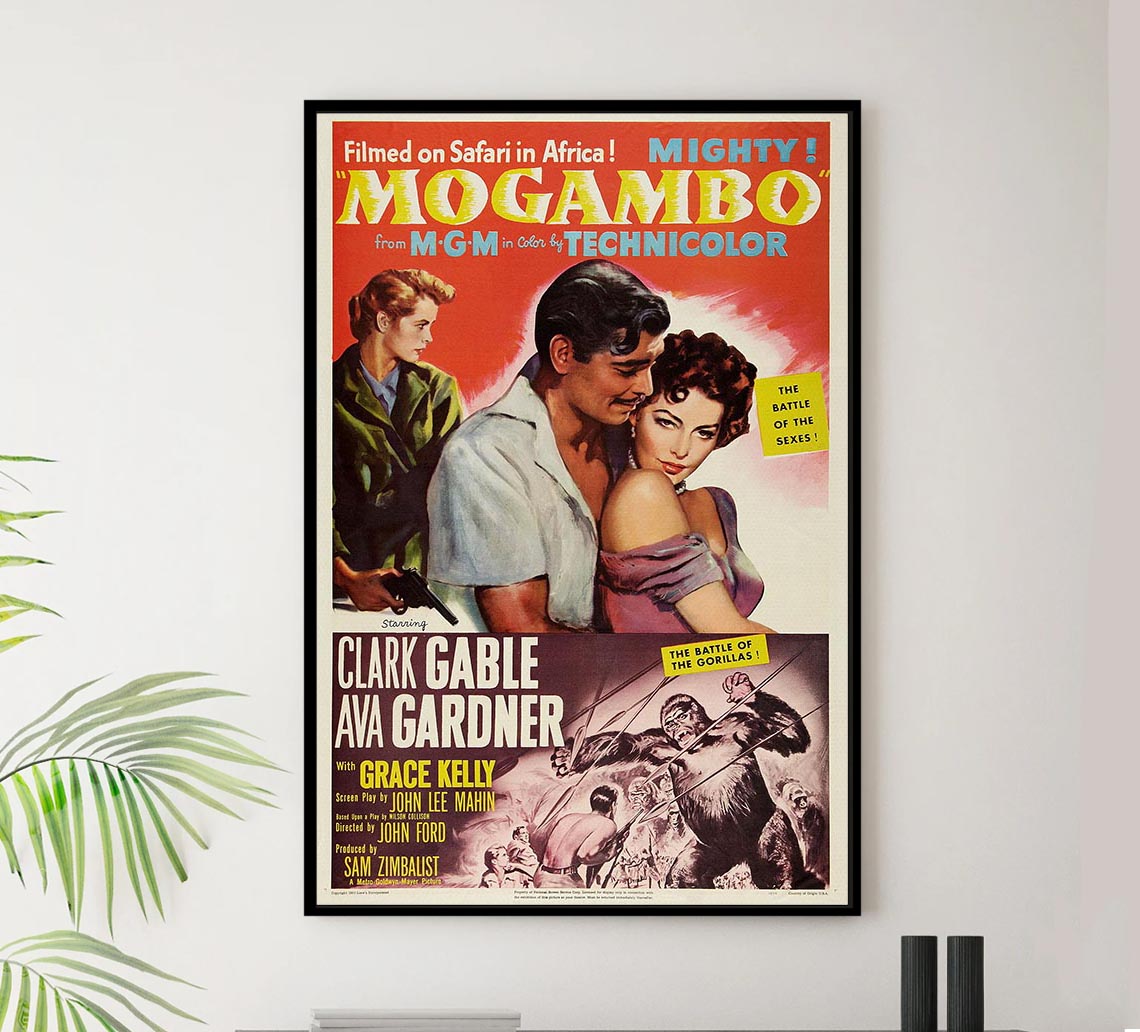 Mogambo 1953 – Vintage Classic Movie Poster – Lost Island Trading