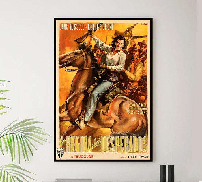 Montana Belle 1952 - Italian v2 - Vintage Classic Movie Poster