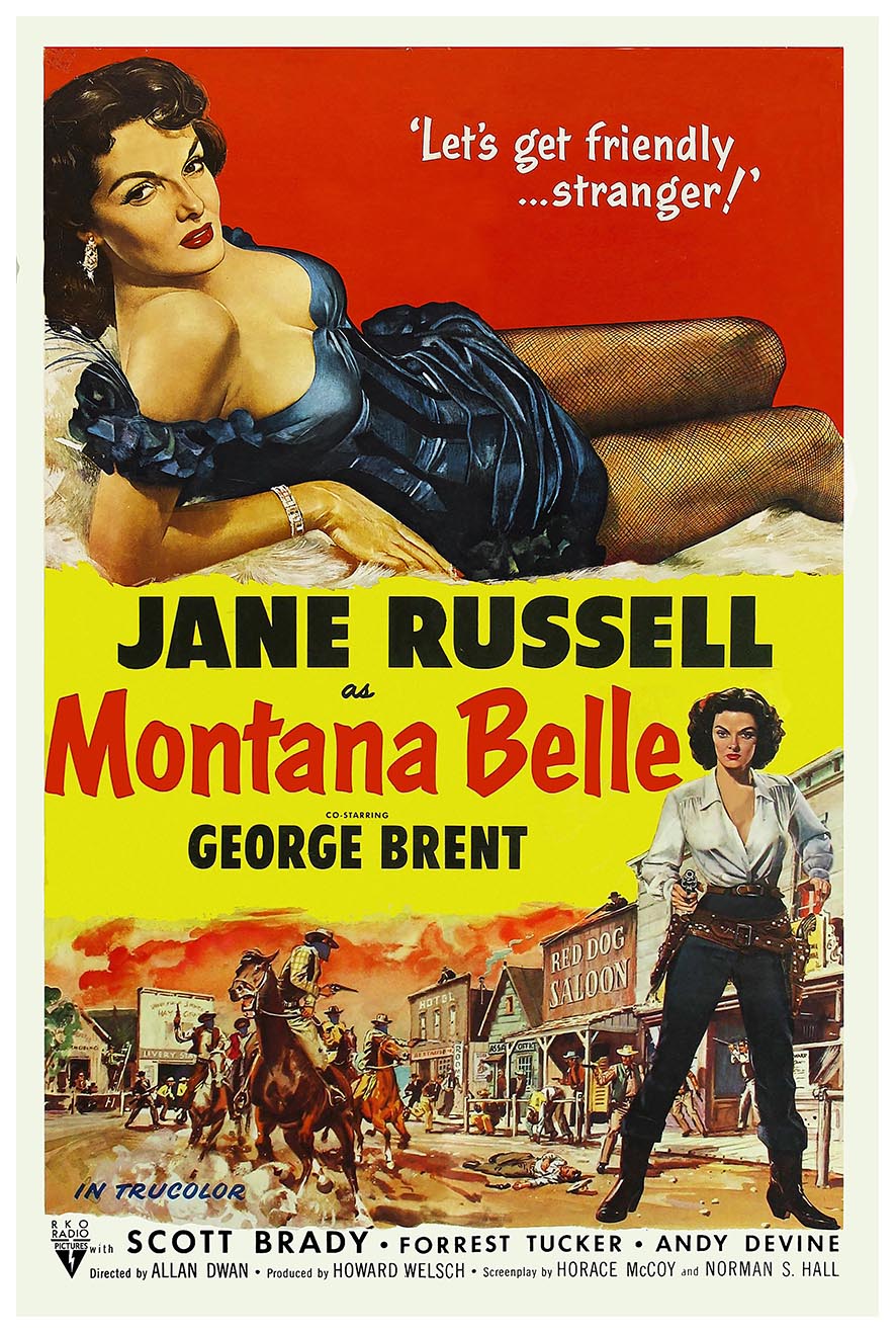 Montana Belle 1952 - Vintage Classic Movie Poster