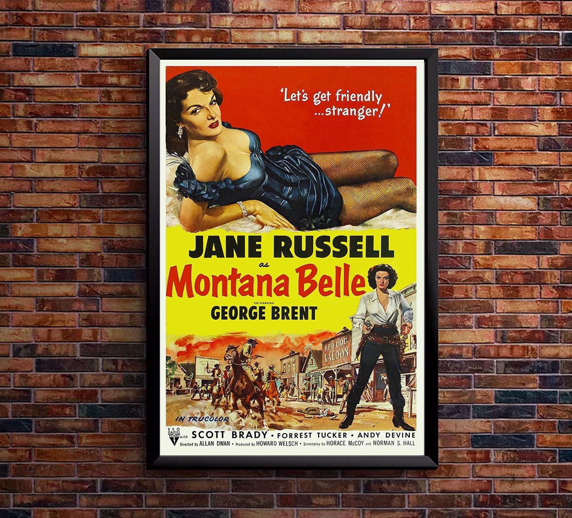 Montana Belle 1952 - Vintage Classic Movie Poster