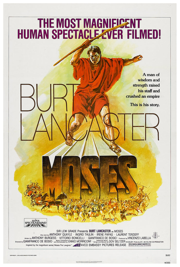 Moses the Lawgiver 1974 - Burt Lancaster - US - Classic Movie Poster