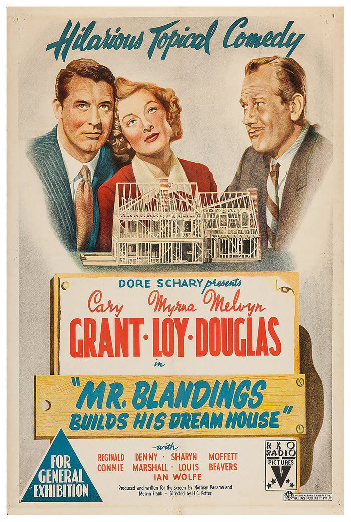 Mr. Blandings Builds His Dream House 1948 - Cary Grant - Australia - Classic Movie Poster