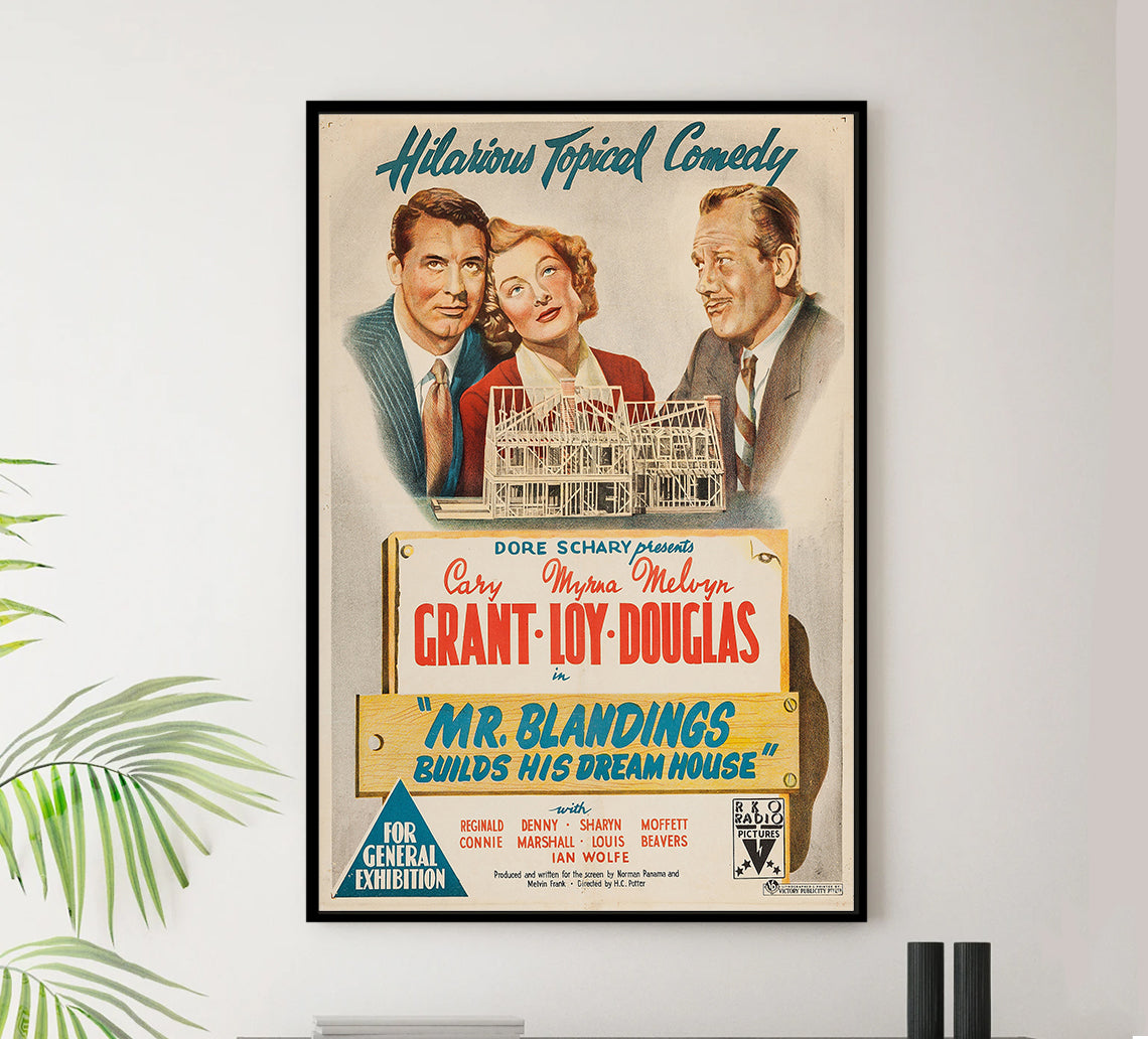 Mr. Blandings Builds His Dream House 1948 - Cary Grant - Australia - Classic Movie Poster