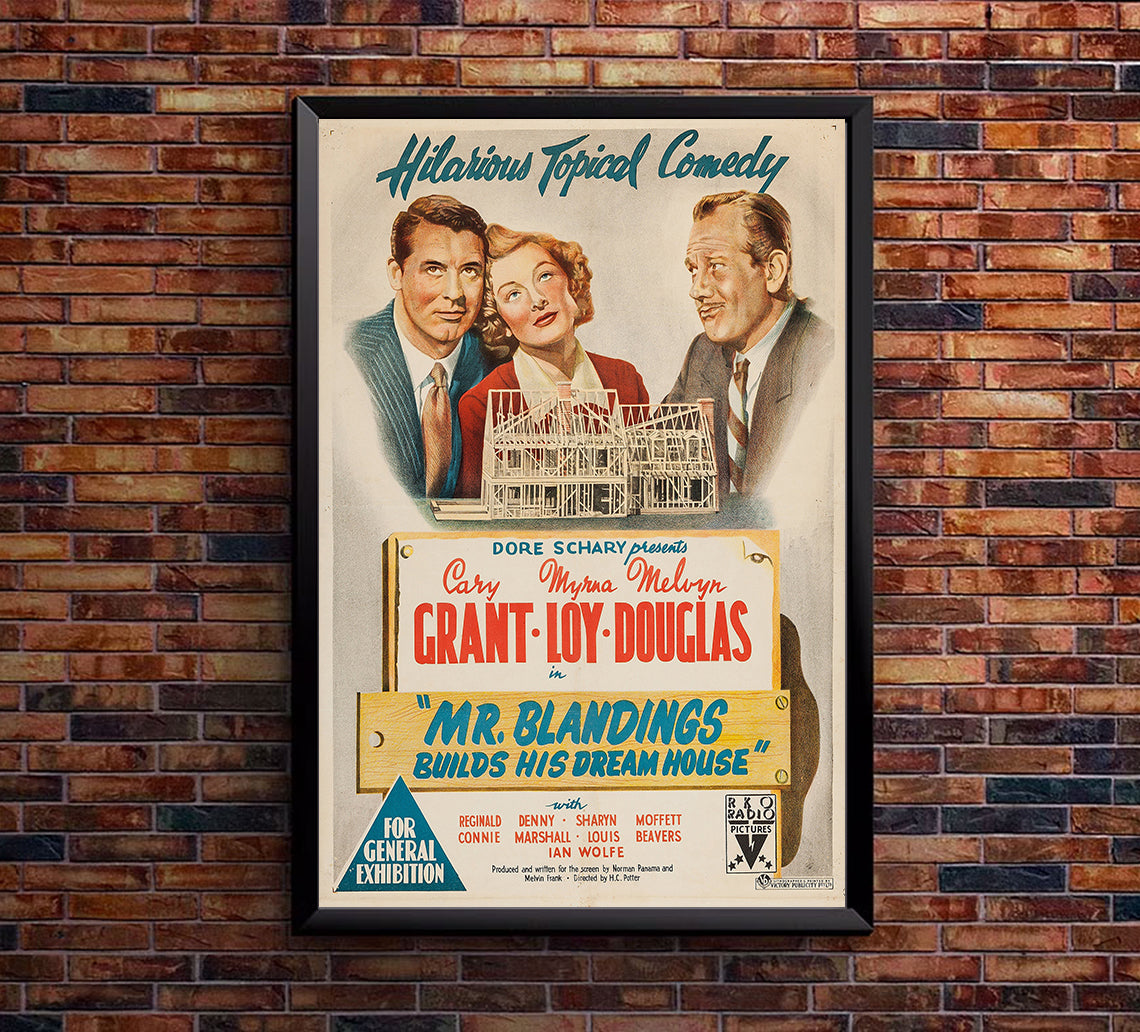 Mr. Blandings Builds His Dream House 1948 - Cary Grant - Australia - Classic Movie Poster