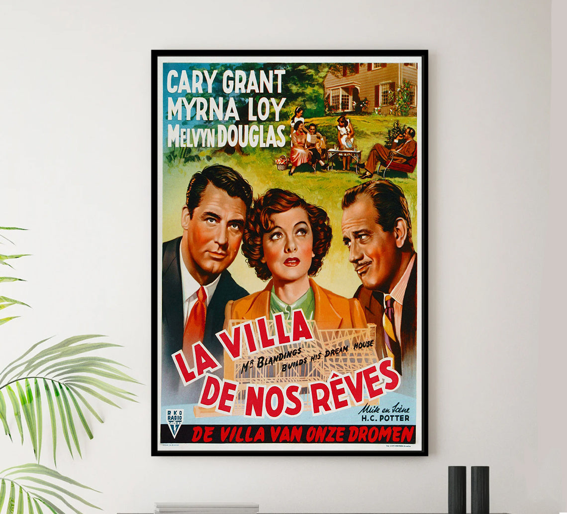 Mr. Blandings Builds His Dream House 1948 - Cary Grant - Belgium - Classic Movie Poster