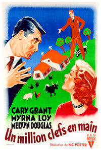 Mr. Blandings Builds His Dream House 1948 - Cary Grant - France - Classic Movie Poster