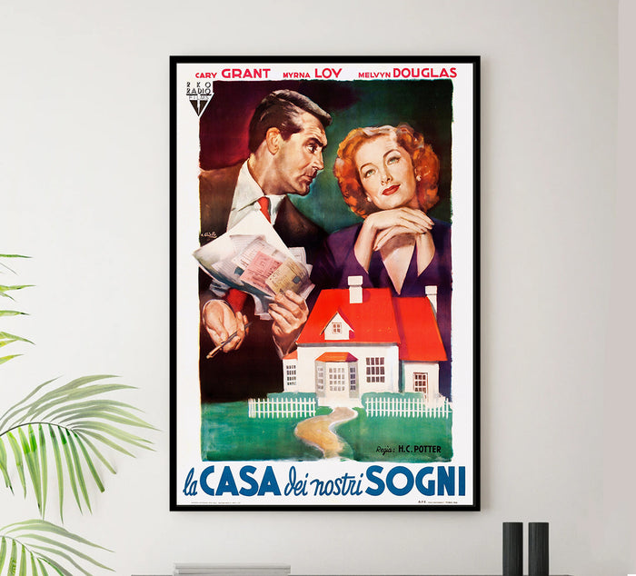 Mr. Blandings Builds His Dream House 1948 - Cary Grant - Italy - Classic Movie Poster