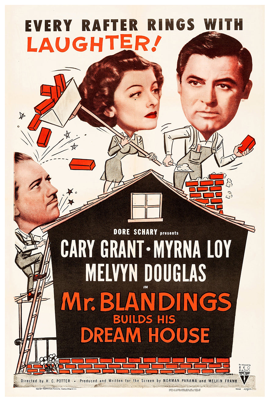 Mr. Blandings Builds His Dream House 1948 - Cary Grant - US(2) - Classic Movie Poster
