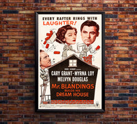 Mr. Blandings Builds His Dream House 1948 - Cary Grant - US(2) - Classic Movie Poster