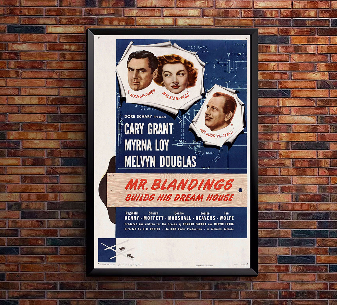 Mr. Blandings Builds His Dream House 1948 - Cary Grant - US - Classic Movie Poster