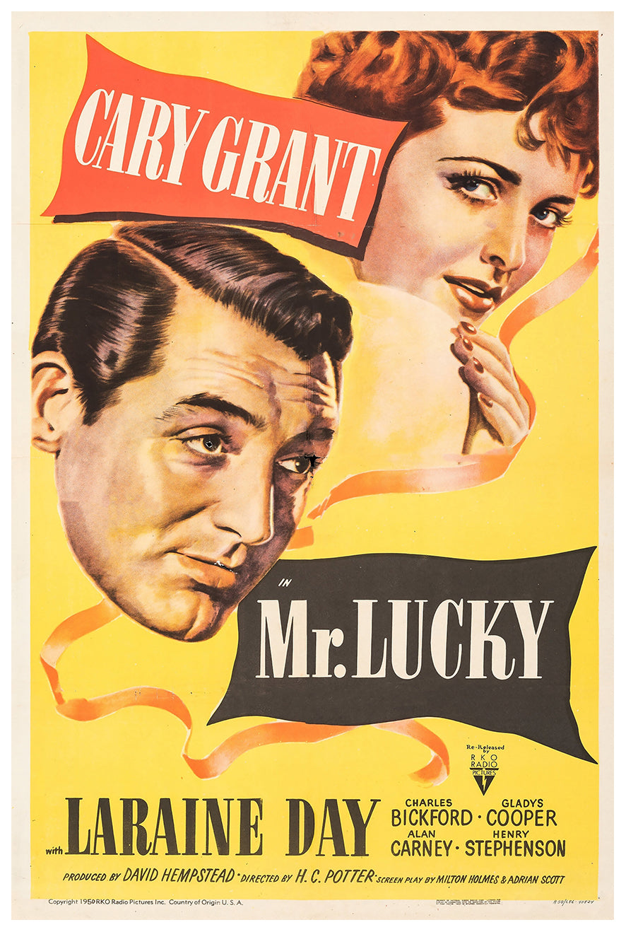 Mr. Lucky 1943 - Cary Grant - US(2) - Classic Movie Poster