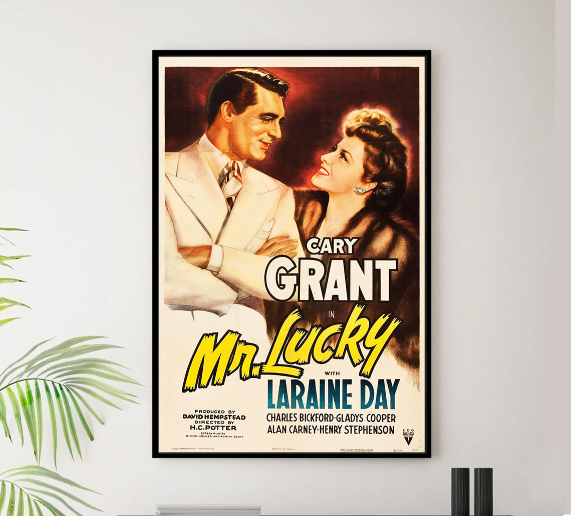 Mr. Lucky 1943 - Cary Grant - US - Classic Movie Poster