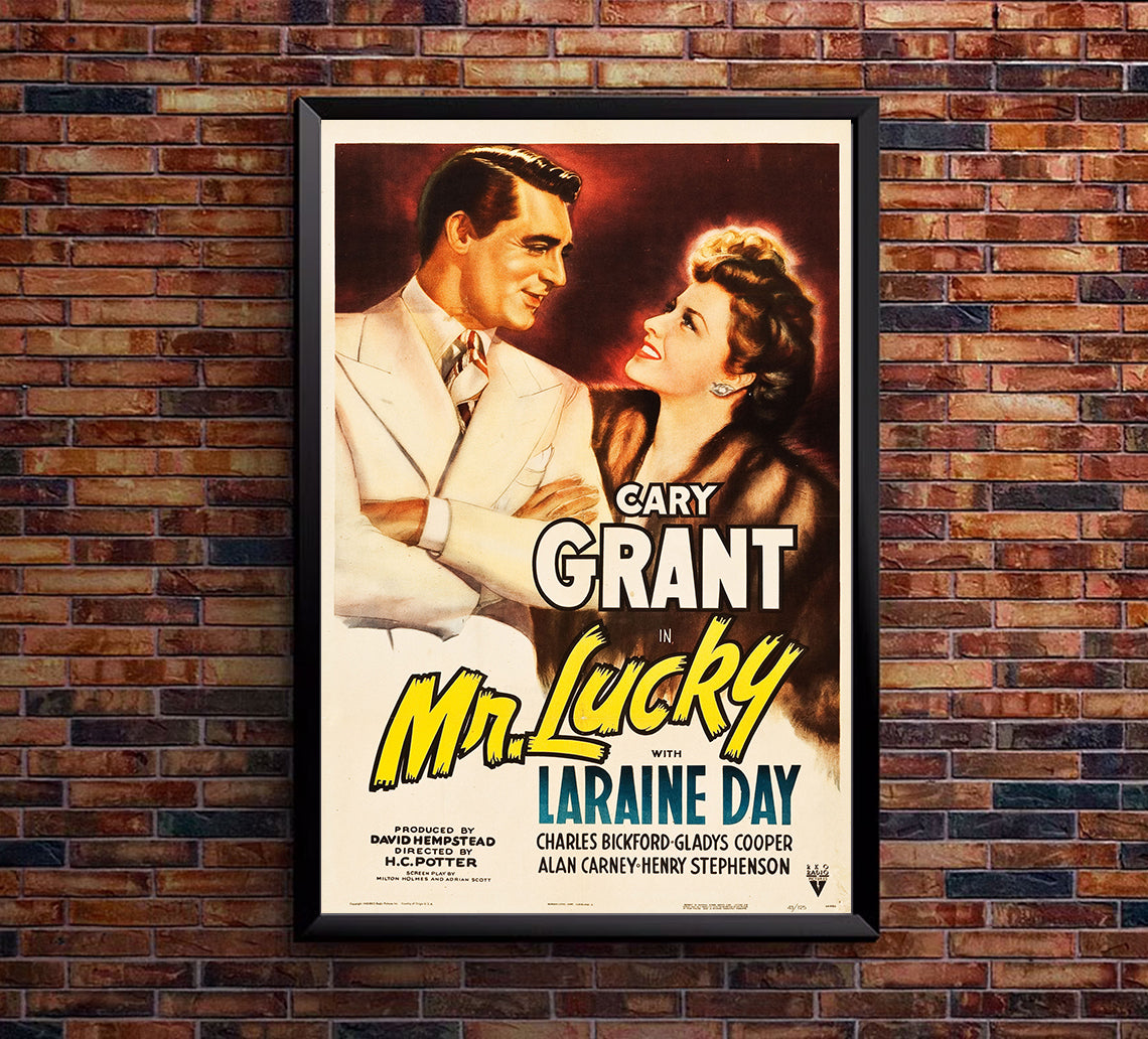 Mr. Lucky 1943 - Cary Grant - US - Classic Movie Poster