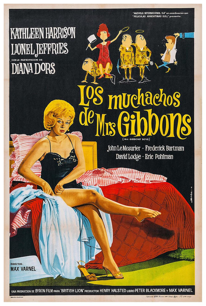 Mrs. Gibbons' Boys 1962 - Spanish - Vintage Classic Movie Poster