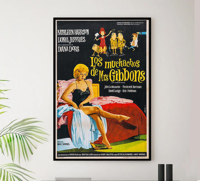 Mrs. Gibbons' Boys 1962 - Spanish - Vintage Classic Movie Poster