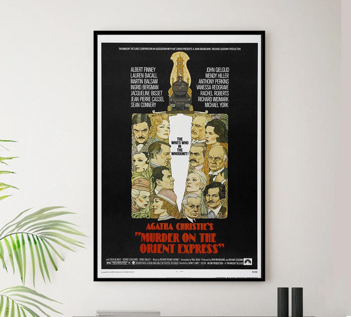 Murder on the Orient Express 1974 v1 - Sean Connery - Vintage Classic Movie Poster
