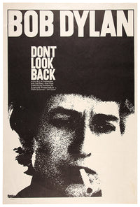 Bob Dylan - Don't Look Back - 1967 - Music Concert Poster