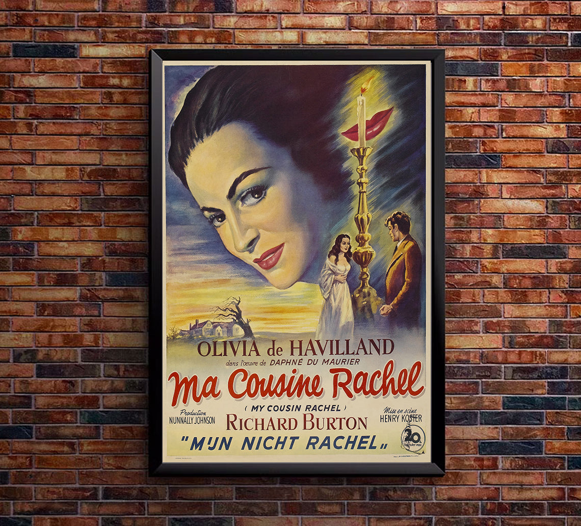 My Cousin Rachel 1952 - James Cagney - Belgium - Classic Movie Poster