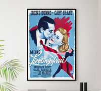My Favorite Wife 1940 - Cary Grant - Germany - Classic Movie Poster