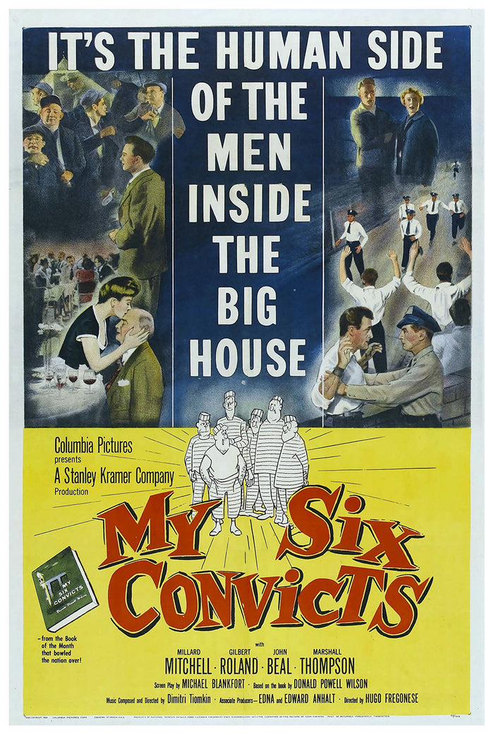 My Six Convicts 1952 - US - Classic Movie Poster