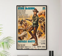 Nevada Smith 1966 - Italy - Steve McQueen - Vintage Classic Movie Poster