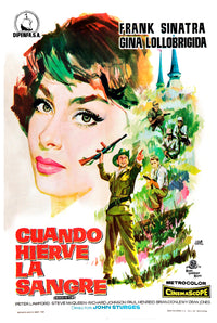 Never So Few 1959 - Frank Sinatra - Spain - Classic Movie Poster