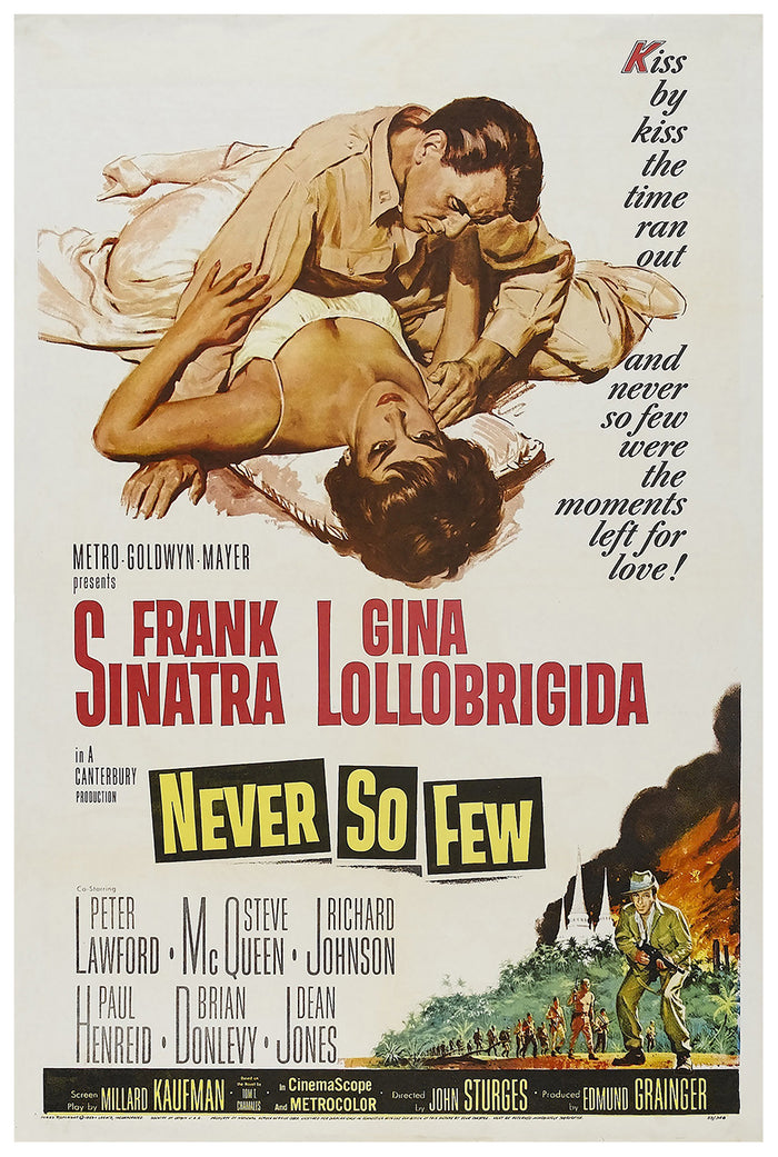 Never So Few 1959 - Frank Sinatra - US - Classic Movie Poster