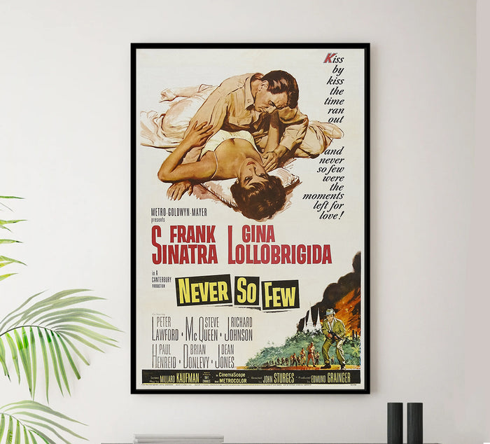 Never So Few 1959 - Frank Sinatra - US - Classic Movie Poster