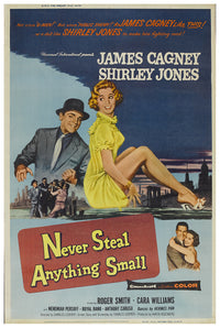 Never Steal Anything Small 1959 - James Cagney - US - Classic Movie Poster