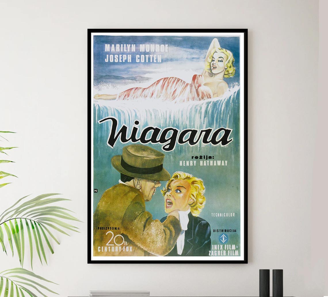 Niagara 1953 - Croatia - Vintage Classic Movie Poster – Lost