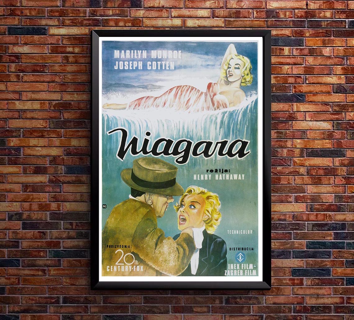 Niagara 1953 - Croatia - Vintage Classic Movie Poster – Lost