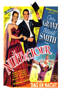 Night and Day 1946 - Cary Grant - Belgium - Classic Movie Poster