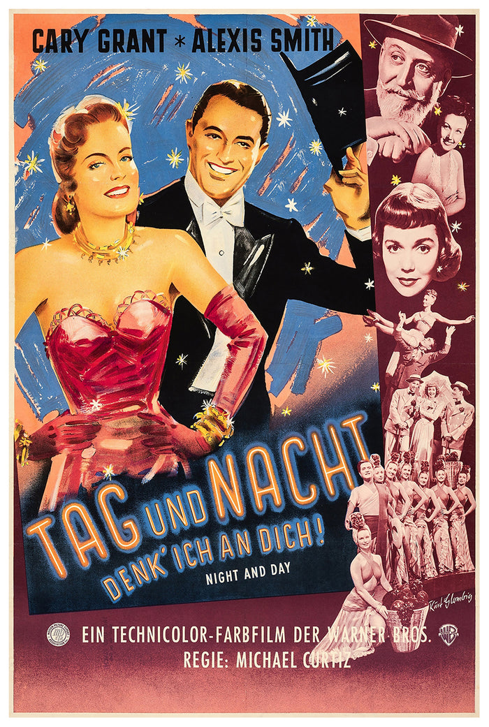 Night and Day 1946 - Cary Grant - Germany - Classic Movie Poster
