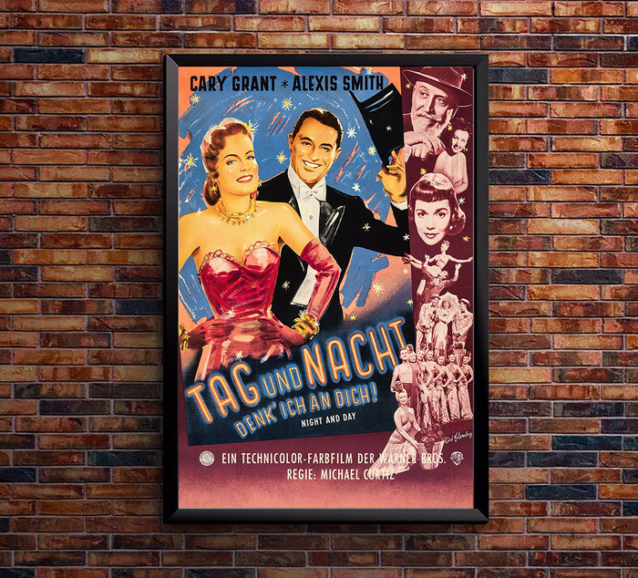 Night and Day 1946 - Cary Grant - Germany - Classic Movie Poster