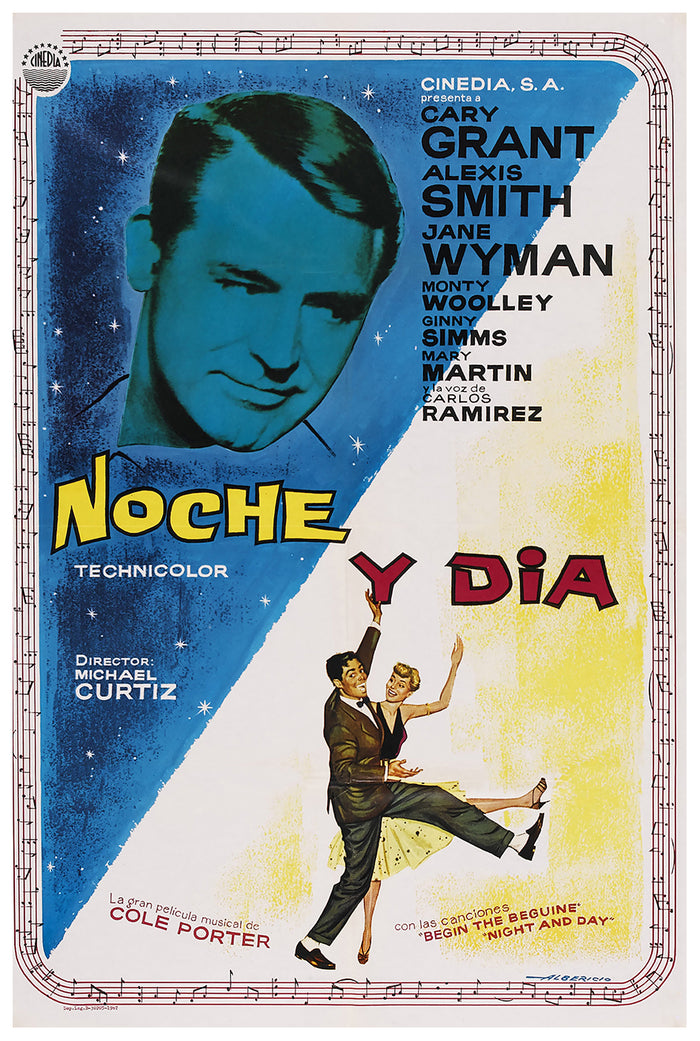 Night and Day 1946 - Cary Grant - Spain(2) - Classic Movie Poster