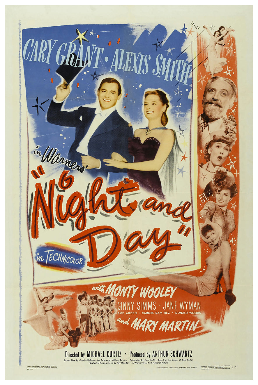 Night and Day 1946 - Cary Grant - US - Classic Movie Poster