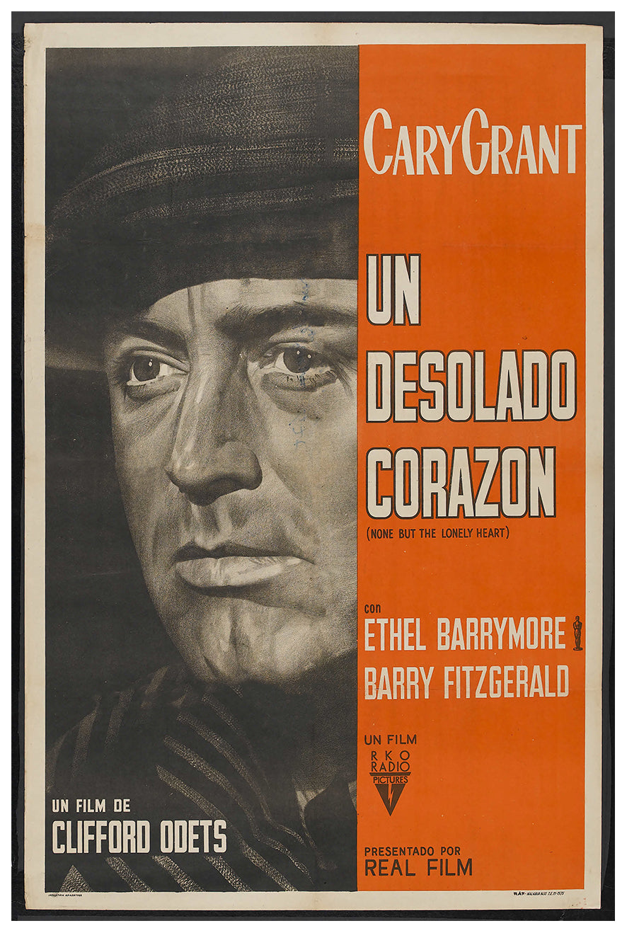 None But the Lonely Heart 1944 - Cary Grant - Argentina - Classic Movie Poster
